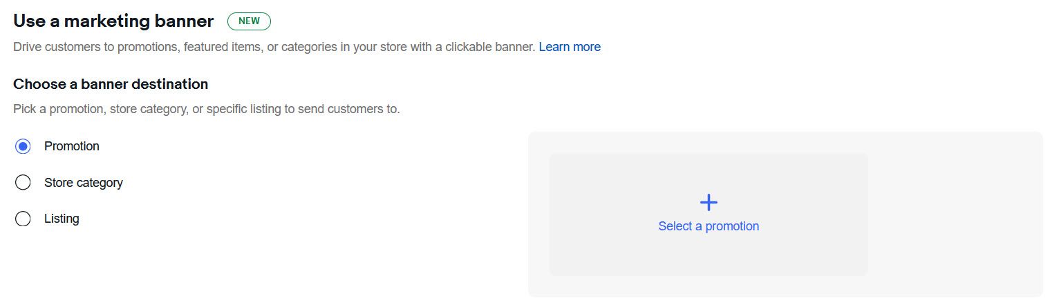 eBay Stores Marketing Banner
