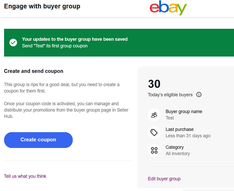 Ebay new member coupon top