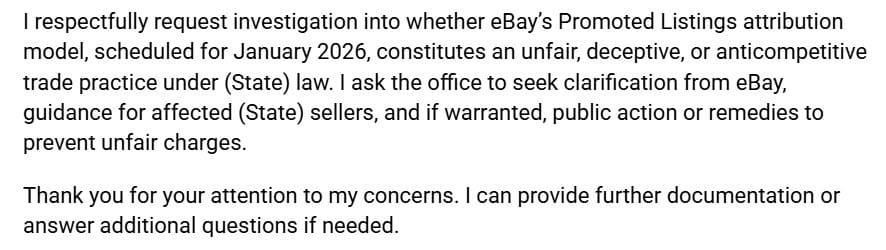 A Seller’s Guide To Speaking Up: How To Report eBay’s New Ad Policies To The FTC & State AGs