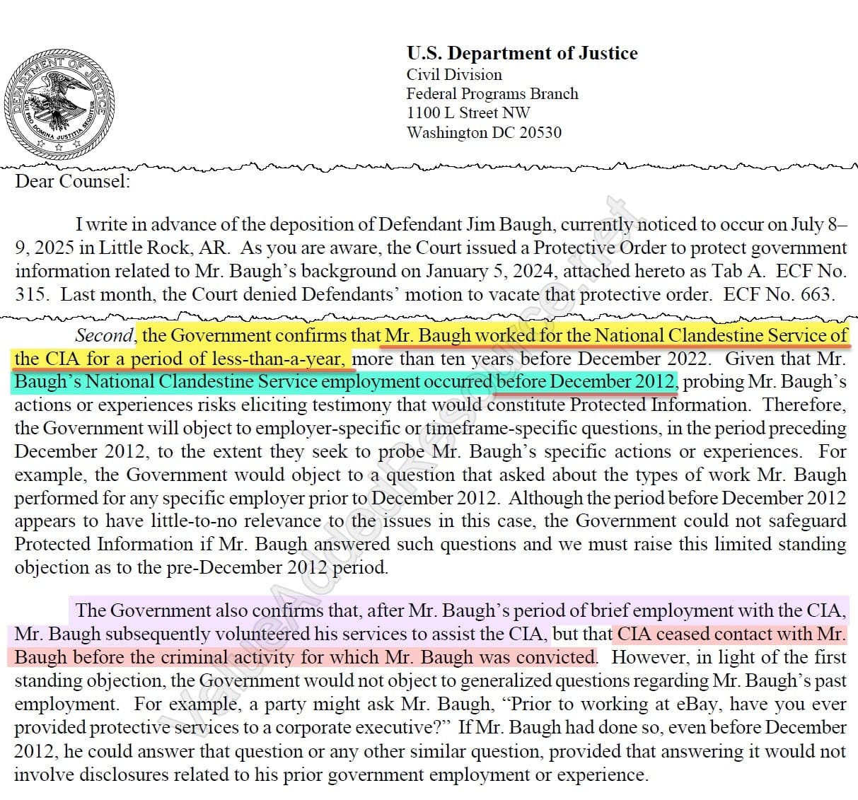 DOJ Confirms Former eBay Security Chief’s CIA Past As Cyberstalking Civil Suit Heads For 2026 Trial