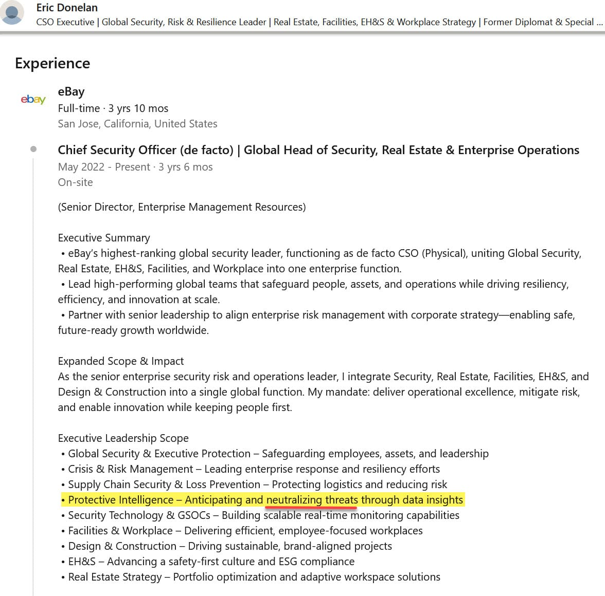 DOJ Confirms Former eBay Security Chief’s CIA Past As Cyberstalking Civil Suit Heads For 2026 Trial