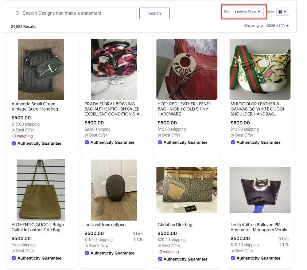 Problems With eBay Authenticity Guaranteed