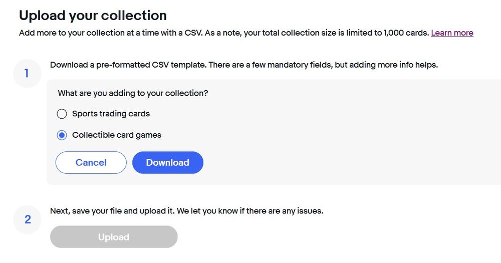 eBay Collection & Price Guide For Trading Cards