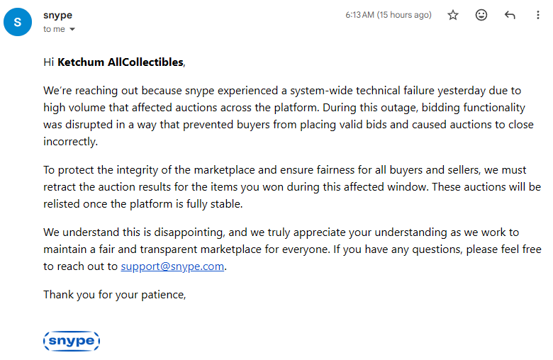 Snype Offline After Failed Launch: Rick Probstein's New Marketplace Cancels Auctions Amidst Security Concerns